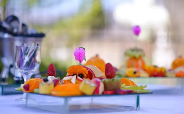 stock image fruit salad outdoor