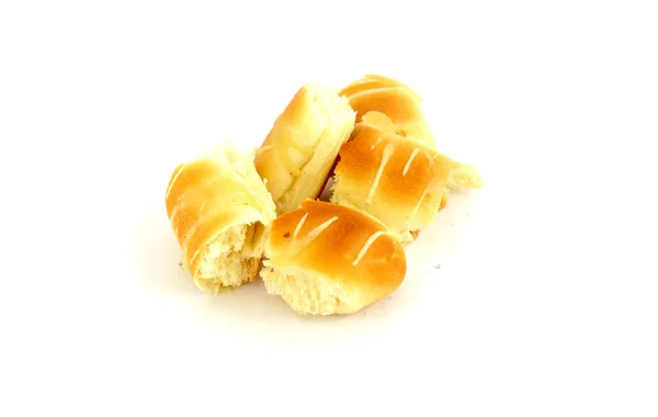 Fresh bakery on a white background, — Stock Photo, Image