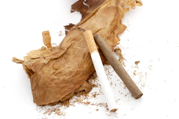 烟草、 雪茄、 成瘾概念 — 图库照片
