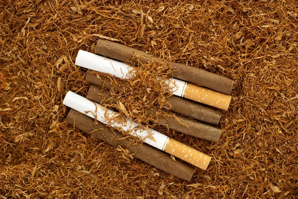 Tabaco, cigarrillo, concepto de adicción — Foto de Stock