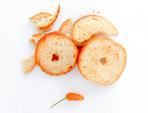 Fırında dilim rulo, kırmızı biber biber lezzet ile