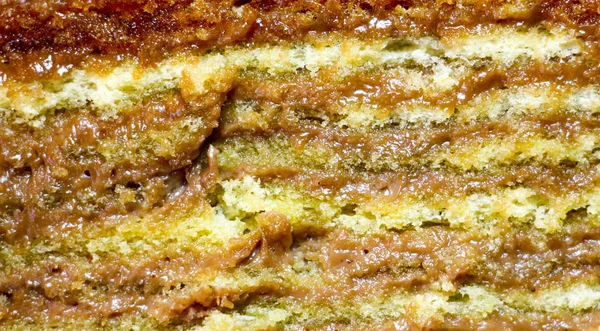 doku ve katmanları bir pasta, makro çekim