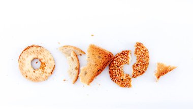 kırık bir fırında adet rulo, çay çerezleri susam ile,, ekmek Makinası,