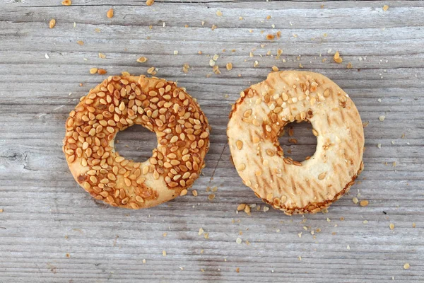 Tea cookies with sesame,image of a — Stock Photo, Image