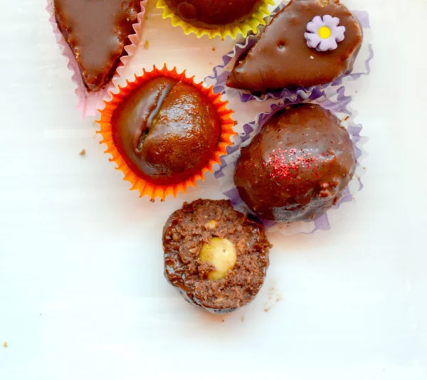 Homemade chocolate sweets — Stock Photo, Image