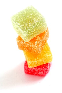 Beyaz bankamatik üzerinde renkli Sweet.Jellies
