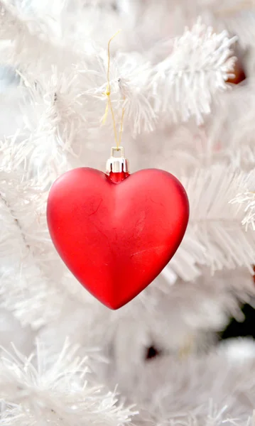 Heart shape christmas decoration item, — Stock Photo, Image