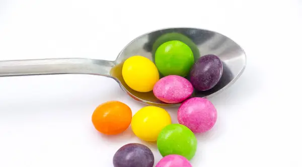 Caramelle di colore dolce, bonbon gusto di frutta — Foto Stock