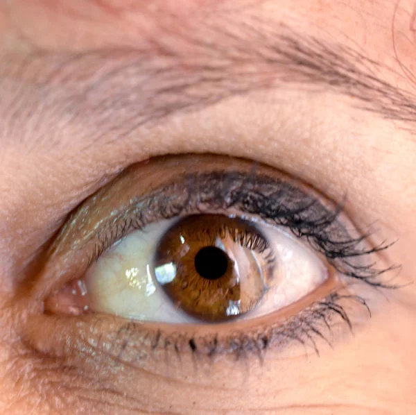 Makrobild des menschlichen Auges — Stockfoto