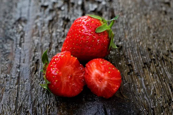 딸기입니다. 신선한 베리 과일, — 스톡 사진