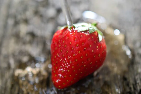 딸기입니다. 신선한 베리 과일, — 스톡 사진