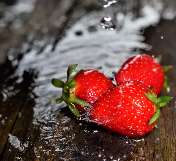 Aardbei. Verse bessen fruit, — Stockfoto