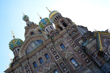 Saint Petersburg Rusya 'daki Ortodoks Kilisesi, 22 Ağustos 2015