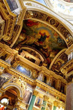 Saint Petersburg Rusya 'daki Ortodoks Kilisesi, 22 Ağustos 2015