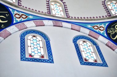 Ohrid, Masedonia 'daki Ali Paşa Camii' nin içinde..