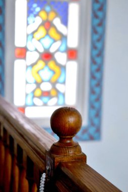 Ohrid, Masedonia 'daki Ali Paşa Camii' nin içinde..