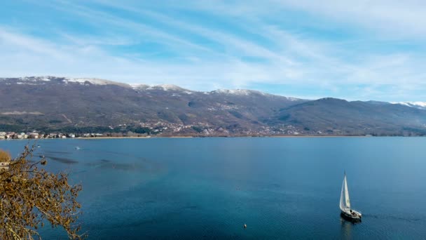 Lago Ohrid Macedonia — Video Stock