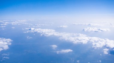 güzel bulut. bulutlar uçak penceresinden