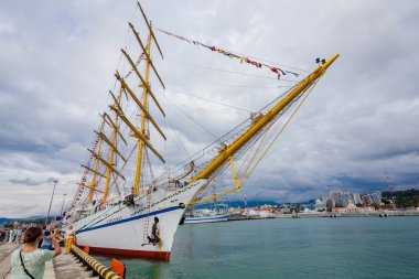 Rusya, Sochi - 21 Eylül 2016: Scf Karadeniz boylu soylu Yelkenliler Reg
