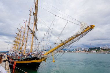 Rusya, Sochi - 21 Eylül 2016: Scf Karadeniz boylu soylu Yelkenliler Reg