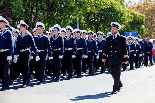 RUSSIE, SOCHI - 24 SEPTEMBRE 2016 : Navires grands voiliers de la Force régulière de la mer Noire — Photo