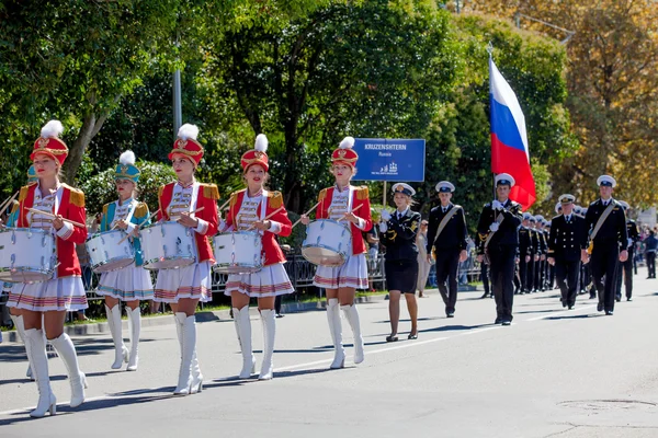 RÚSSIA, SOCHI - SETEMBRO 24, 2016: SCF Navios altos do Mar Negro Reg — Fotografia de Stock