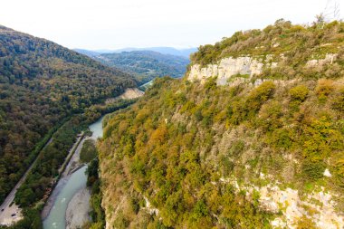 Skypark, Sochi, Rusya Federasyonu - panoramik manzaralarını sunan gorge w ile