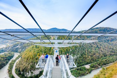 Soçi, Rusya - Ekim 23, 2016: Skypark Aj Hackett Sochi lo olduğunu
