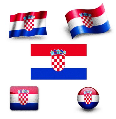 Hırvatistan bayrağı Icon set
