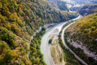 Skypark, Sochi, Rusya Federasyonu - panoramik manzaralarını sunan gorge w ile