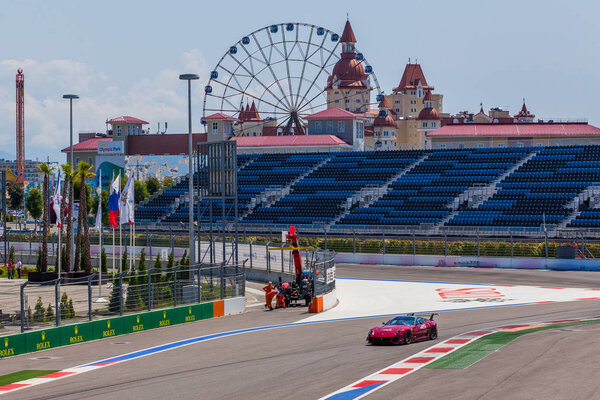 Сочи, Россия - 31 июля 2016 г.: Тренировочные гонки на высокой скорости
 