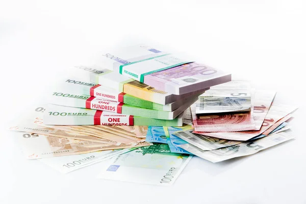 Bares Geld. Euro-Scheine. Euro-Währung — Stockfoto