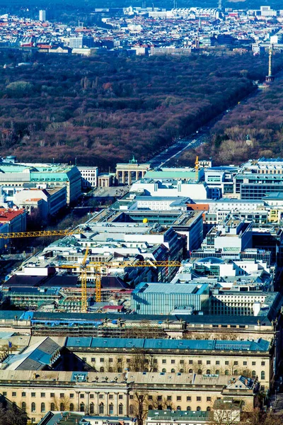 Vue aérienne de la ville de Berlin Allemagne. Berlin skyl — Photo