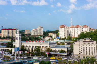 Sochl, Rusya, 13 Mayıs 2016. Sochi tren istasyonu