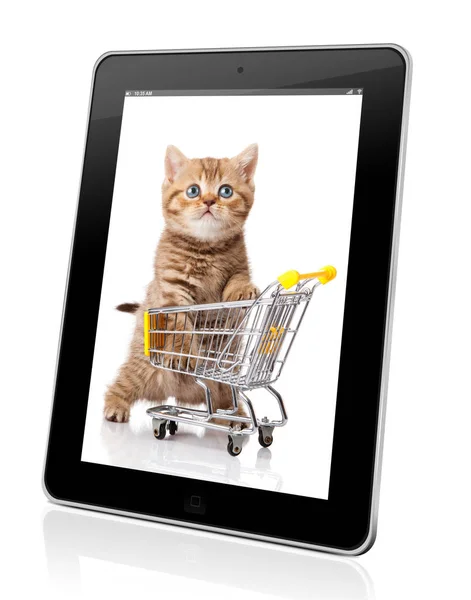 Conceito de compras online. tecnologia para fazer compras online — Fotografia de Stock