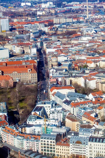 Vista aérea da cidade de Berlim, Alemanha. Skyl de Berlim — Fotografia de Stock
