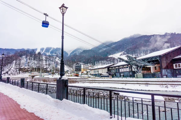 SOCHI, RUSIA - 29 de enero de 2016: Rosa Khutor. Krasnaya Polyana —  Fotos de Stock