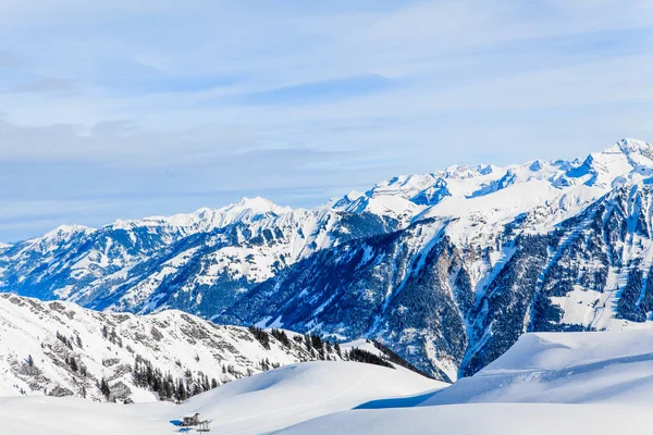 山の風景。美しい冬の風景 — ストック写真