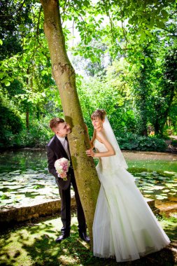 Evli çift. Düğün