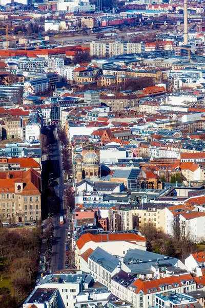 Vista aérea da cidade de Berlim, Alemanha. Skyl de Berlim — Fotografia de Stock