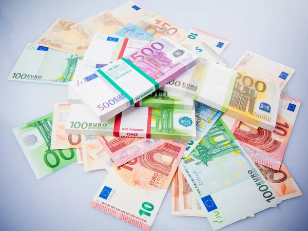 Bares Geld. Euro-Scheine. Euro-Währung — Stockfoto