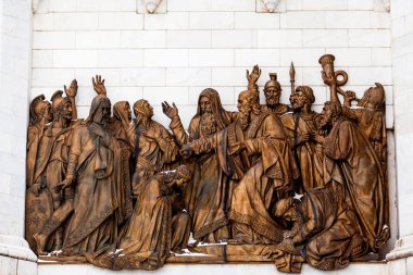 İsa, Hıristiyan bir tapınağın dış mobilya parçası