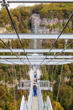 Soçi, Rusya - Ekim 23, 2016: Skypark Aj Hackett Sochi lo olduğunu