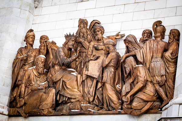 Fragmento de mobília externa de um templo cristão de Chri — Fotografia de Stock