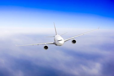 uçak gökyüzünde. yolcu uçağı 