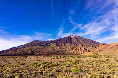 İspanya - volkan Teide Milli Parkı. Mount Teide, Unesco Dünya H