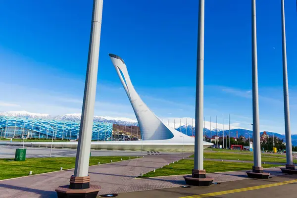 Rusia, Sochi - 16 de enero de 2016. Parque Olímpico en Adler — Foto de Stock