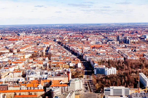 Vista aérea da cidade de Berlim, Alemanha. Skyli de Berlim — Fotografia de Stock