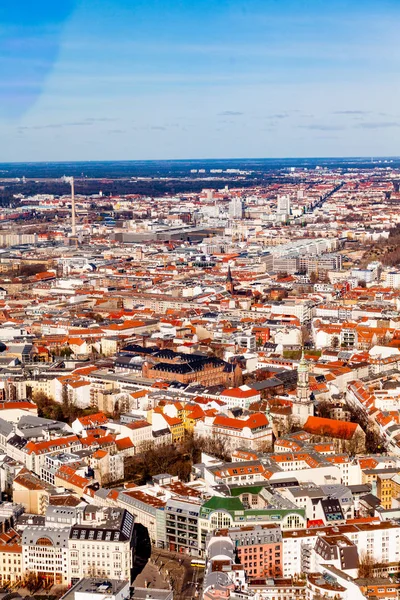 ベルリン市の空中の鳥の目のビュー。ベルリン skyli — ストック写真