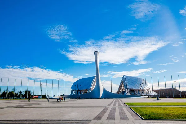 Россия, Сочи - 16 января 2016 года. Олимпийский парк в Адлере — стоковое фото